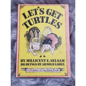 VTG Vintage Let's Get Turtles Selsam Lobel Science I Can Read Book 1965 Damaged